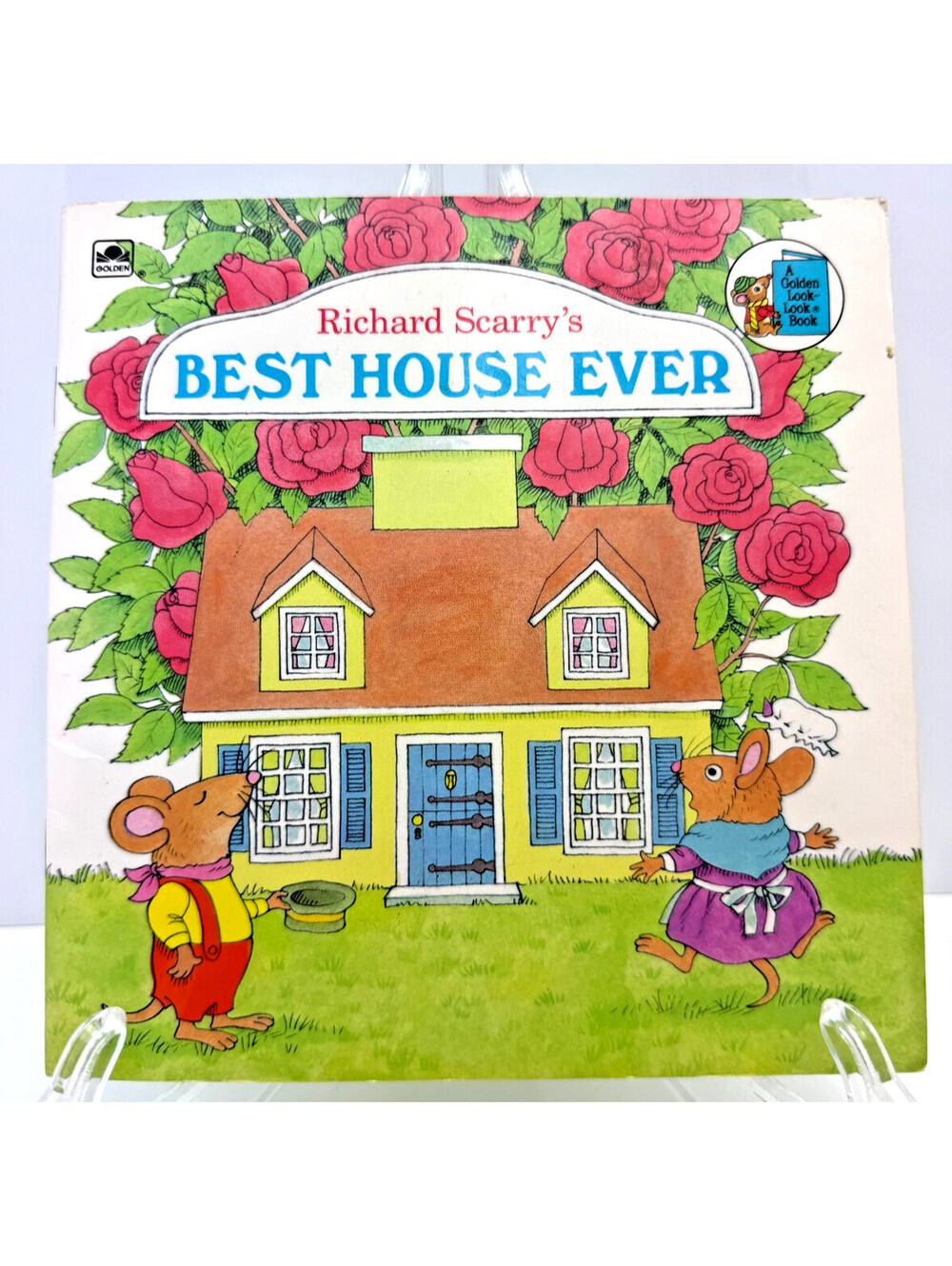 Vtg Richard Scarry's Best House Ever Mouse's House 1989 Golden Childrens Book
